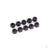 Nuts, 4mm nylon locking, black (10)