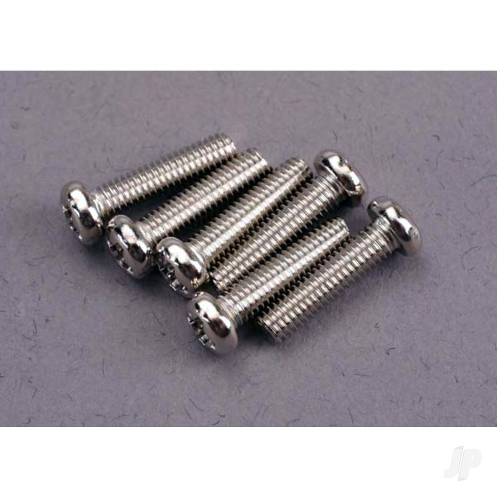 Screws, 3x12mm roundhead machine (6 pcs)