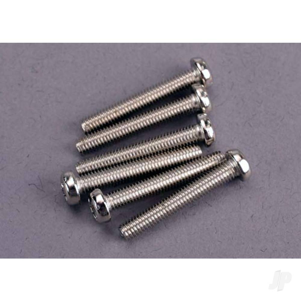 Screws, 3x20mm roundhead machine (6 pcs)