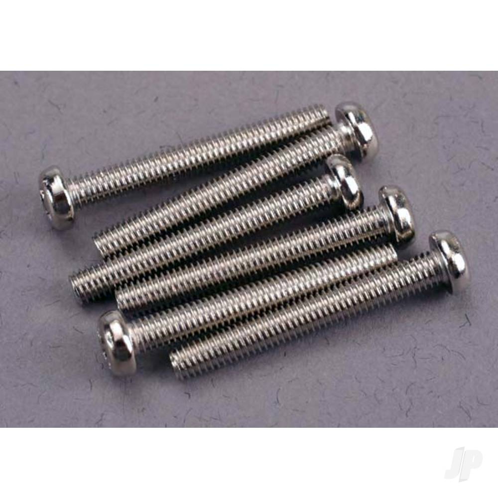 Screws, 3x23mm roundhead machine (6 pcs)