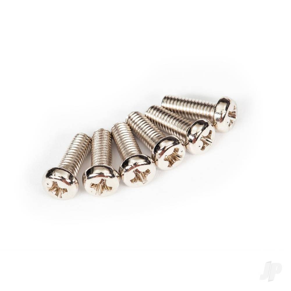 Screws, 4x12mm roundhead machine (6 pcs)