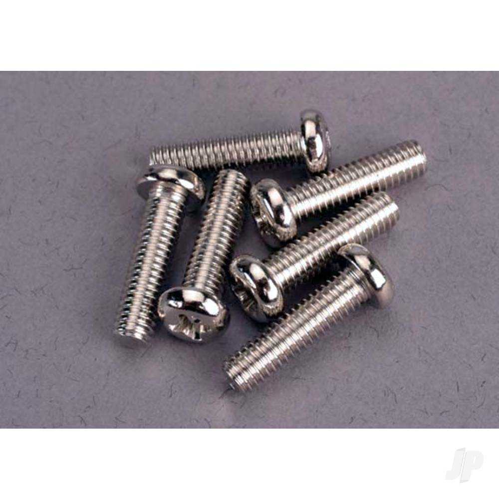 Screws, 4x15mm roundhead machine (6 pcs)