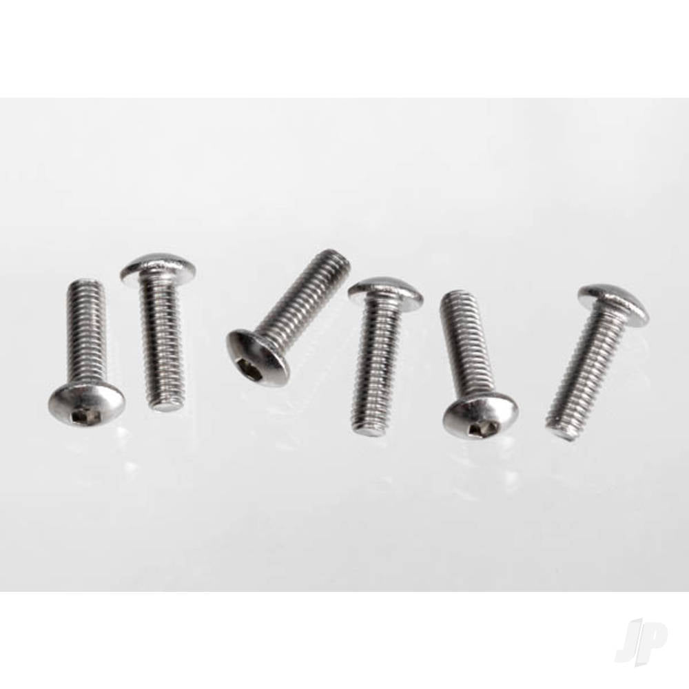 Screws, 3x10 button-head machine (hex drive) (stainless Steel) (6 pcs)