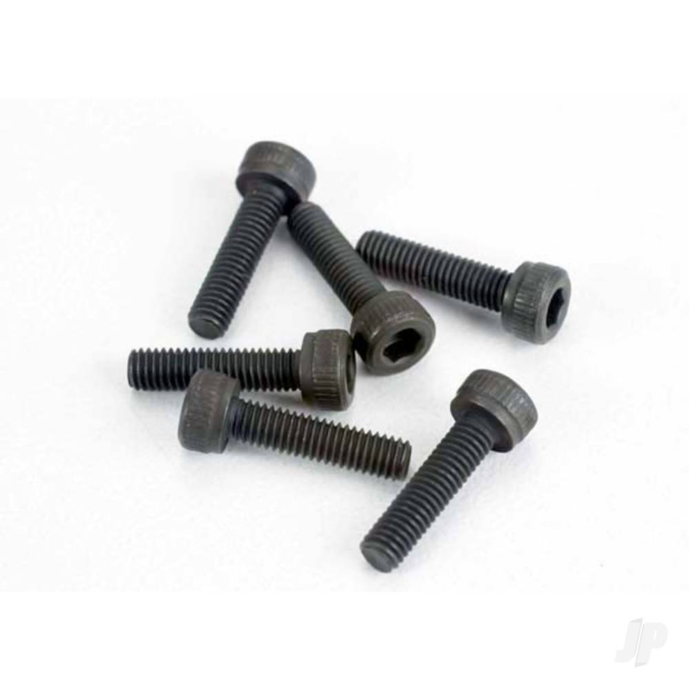 Head screws, 3x12mm cap-head machine (hex drive) (6 pcs) (TRX 2.5, 2.5R, 3.3)