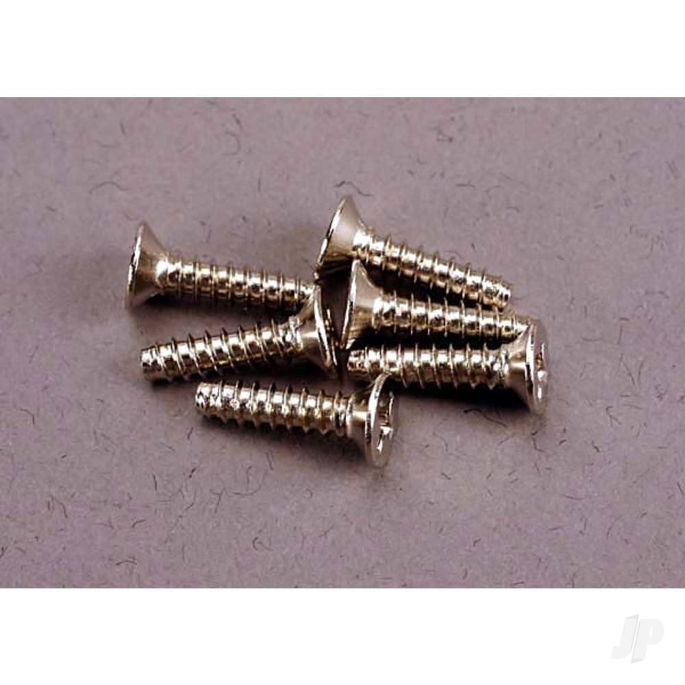 Screws, 3x12mm countersunk self-tapping (6 pcs)