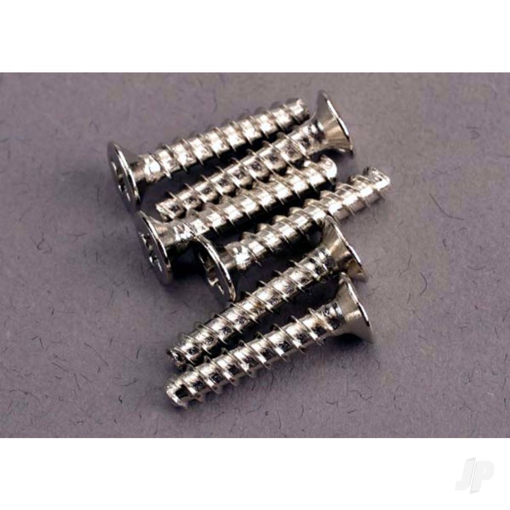 Screws, 3x15mm countersunk self-tapping (6 pcs)