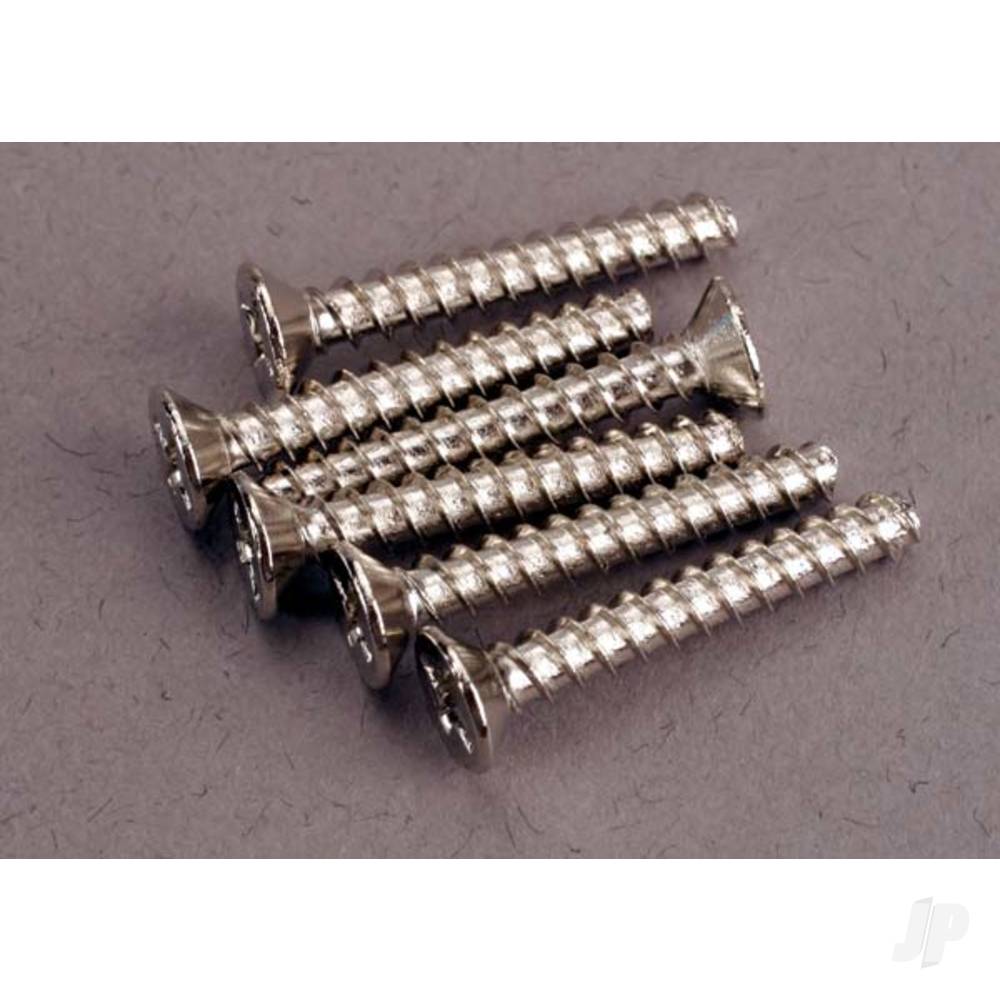 Screws, 3x20mm countersunk self-tapping (6 pcs)