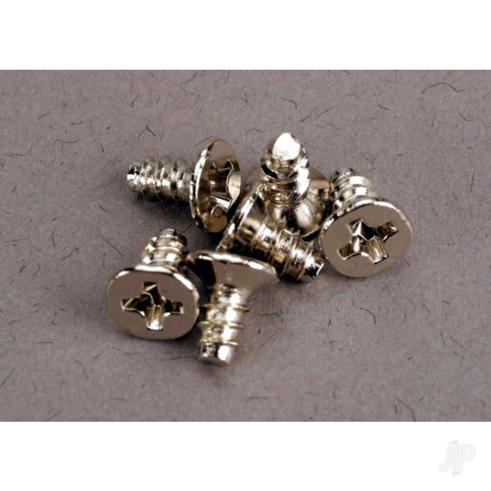 Screws, 3x6mm countersunk self-tapping (6 pcs)