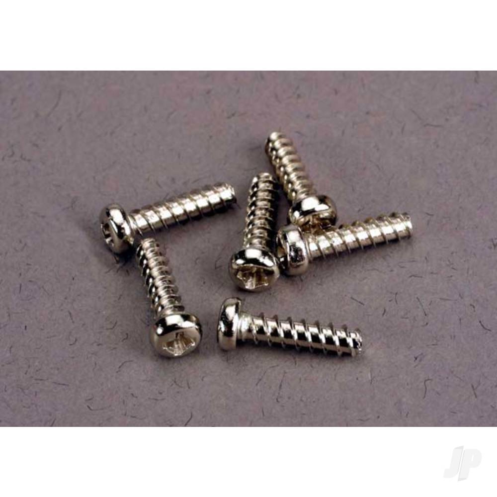 Screws, 2.6x10mm roundhead self-tapping (6 pcs)