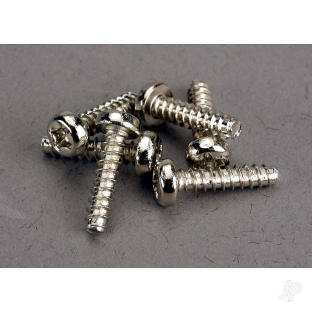 Screws, 3x12mm roundhead self-tapping (6 pcs)