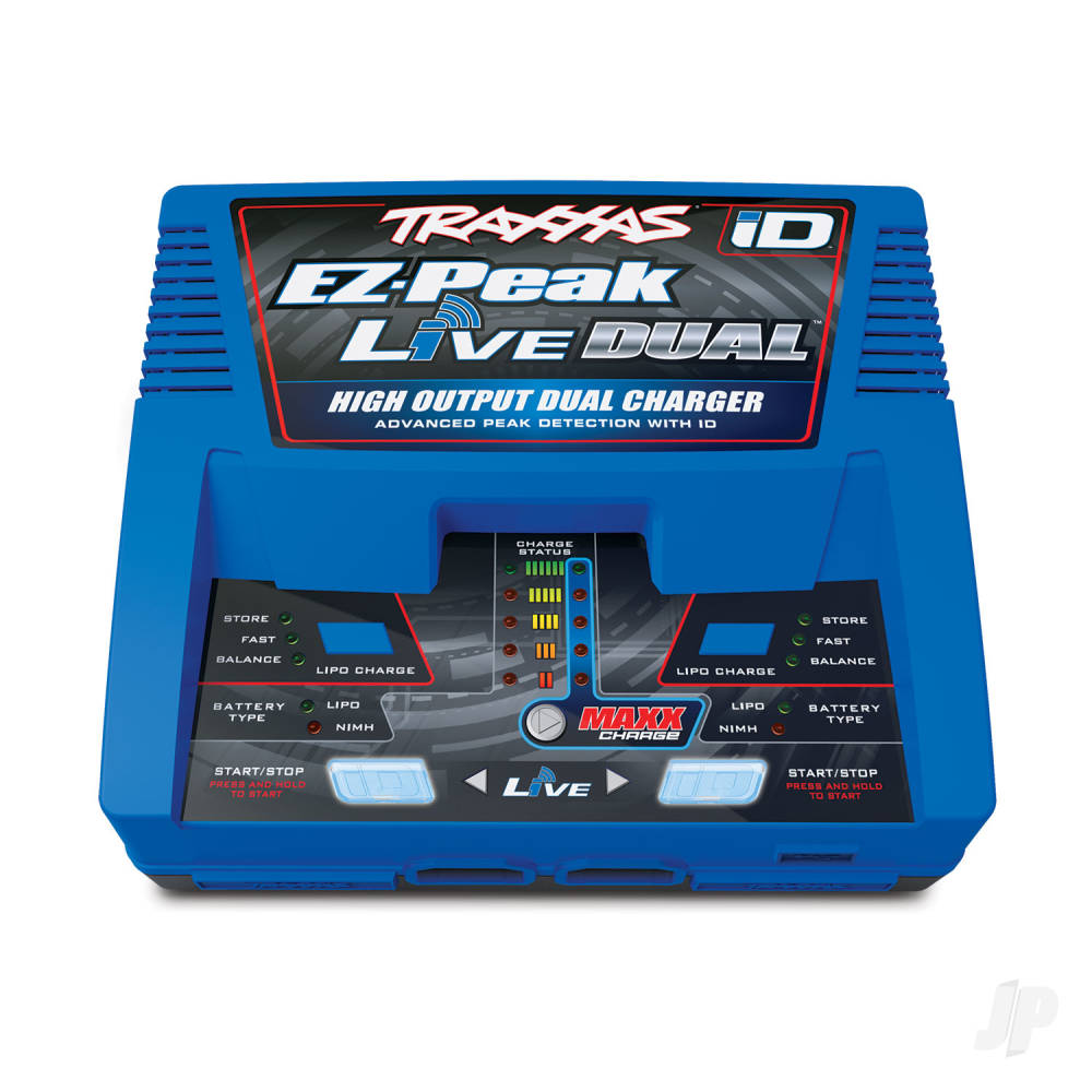 TRAXXAS EZ-Peak Live Dual 200W NiMH/LiPo iD Charger