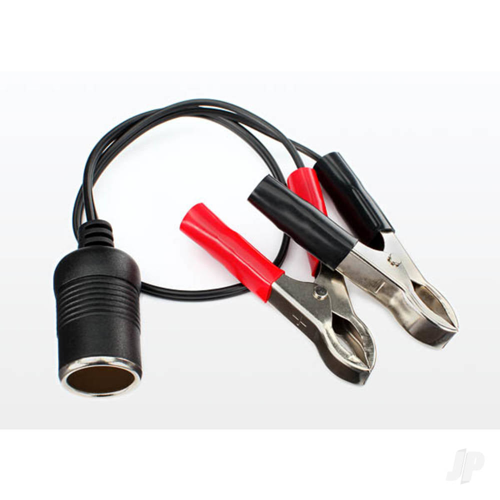 Adapter, 12V (female) (to alligator clips)