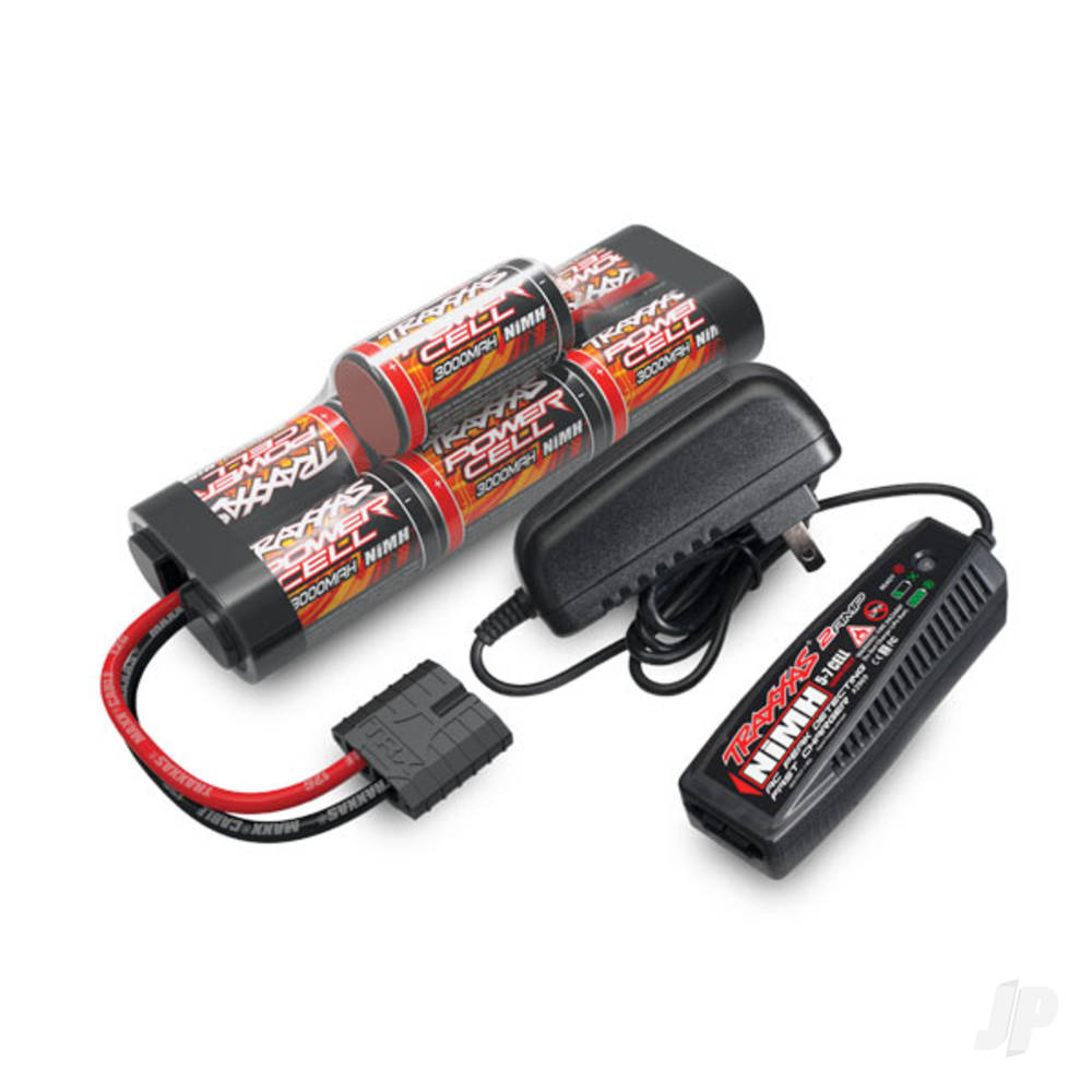 Completer Pack with 1x 2A AC NiMH Charger &amp; 1x NiMH 8.4V 3000mAh Hump iD Battery