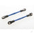 Traxxas Turnbuckles, aluminium (Blue-anodised), toe links, 59mm (2 pcs) (assembled with rod ends & hollow balls) (requires 5mm aluminium wrench #5477)