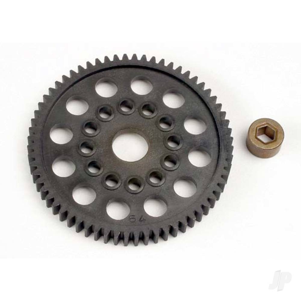 Spur gear (64-Tooth) (32-Pitch) with bushing