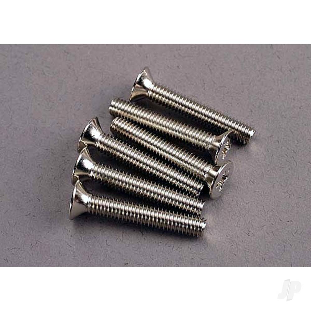 Screws, 4x25mm countersunk machine (6 pcs)