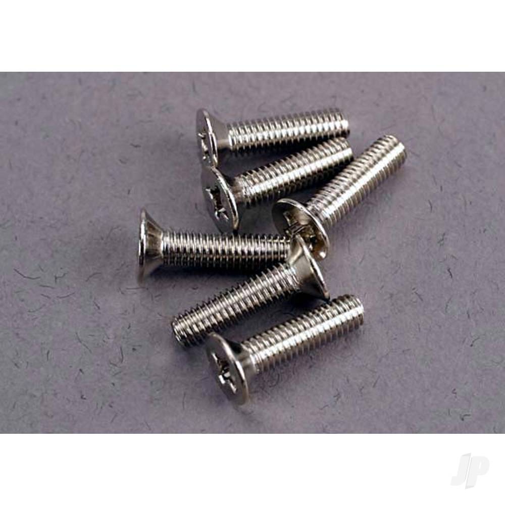 Screws, 3x12mm countersunk machine (6 pcs)