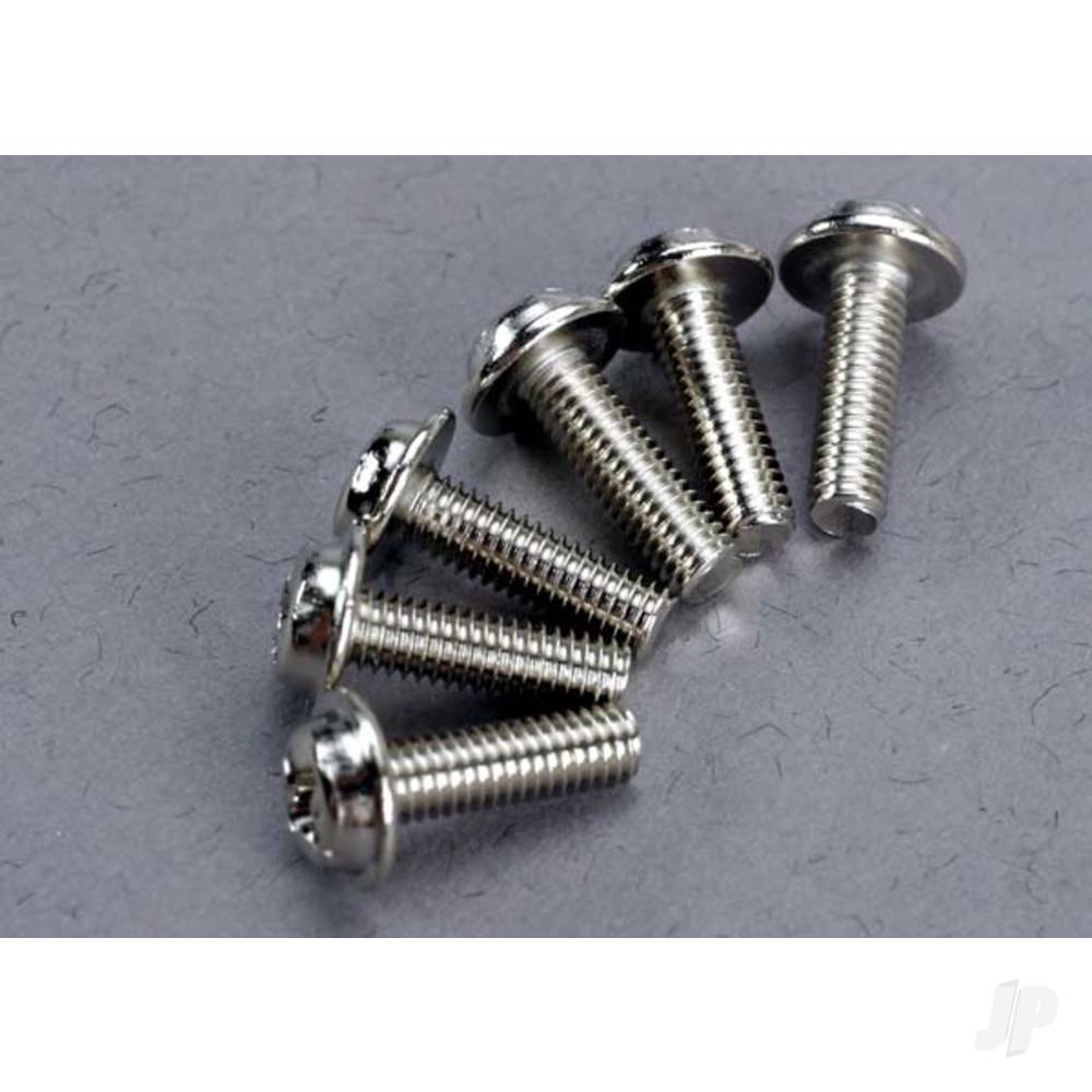 Screws, 3x10mm washerhead machine (6 pcs)