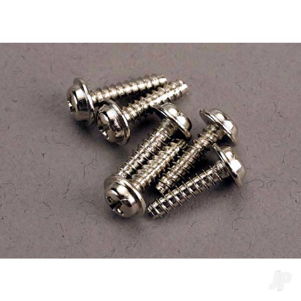 Screws, 3x12mm washerhead self-tapping (6 pcs)