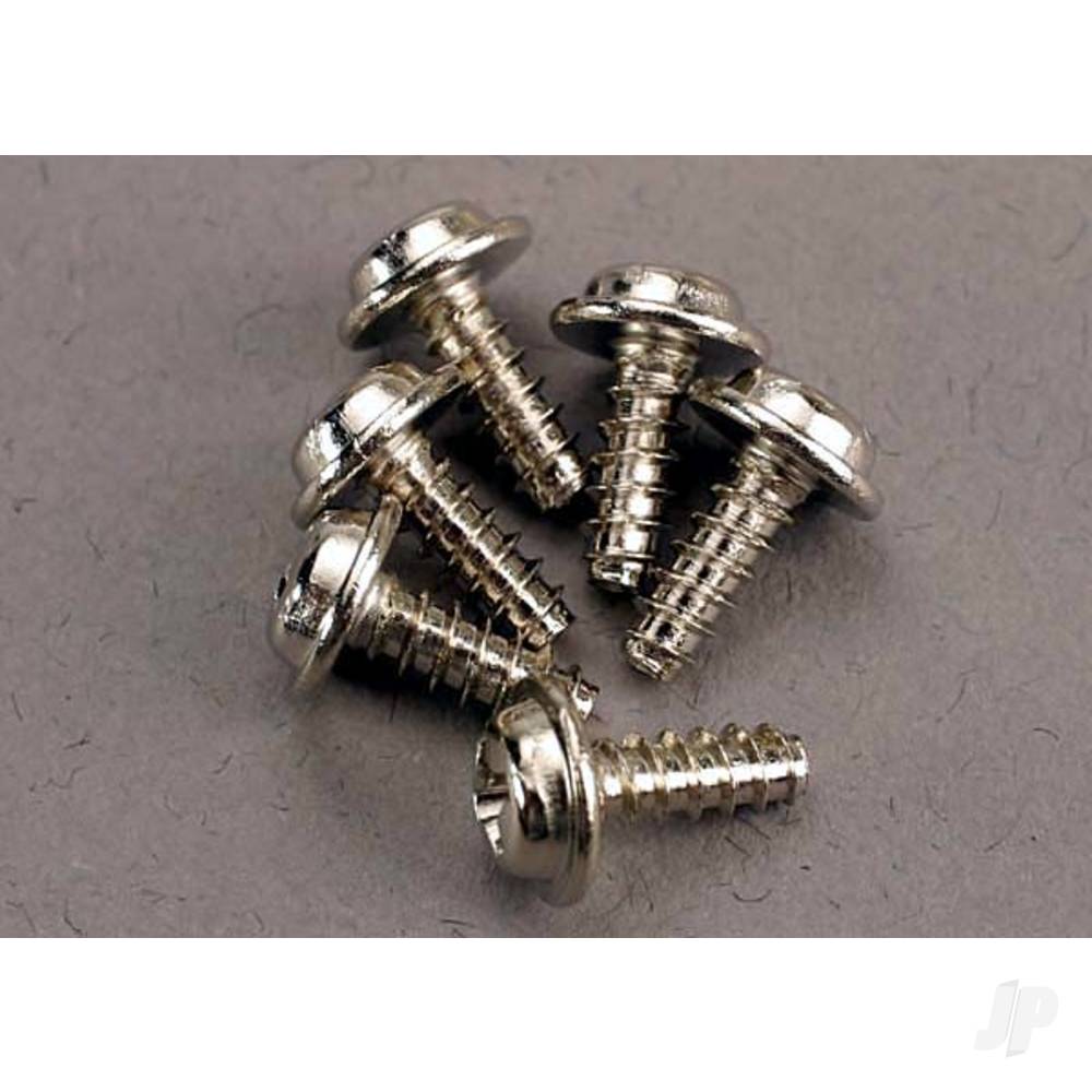 Screws, 3x8mm washerhead self-tapping (6 pcs)