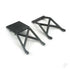 Skid plates, Front &amp; Rear (black)