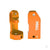 Caster blocks, 30-degree, orange-anodised 6061-T6 aluminium (left & right)/ suspension screw pin (2)