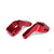 Stub axle carriers, Rustler / Stampede / Bandit (2 pcs), 6061-T6 aluminium (Red-anodised) / 5x11mm ball bearings (4 pcs)