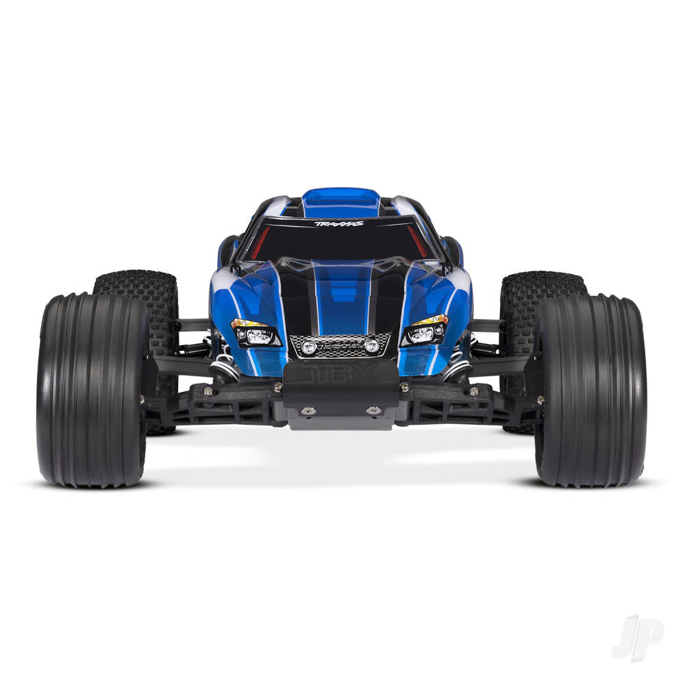 Rustler 1:10 2WD RTR Electric Stadium Truck, Blue (+ TQ 2-ch, XL-5, Titan 550, 7-Cell NiMH, USB-C charger)