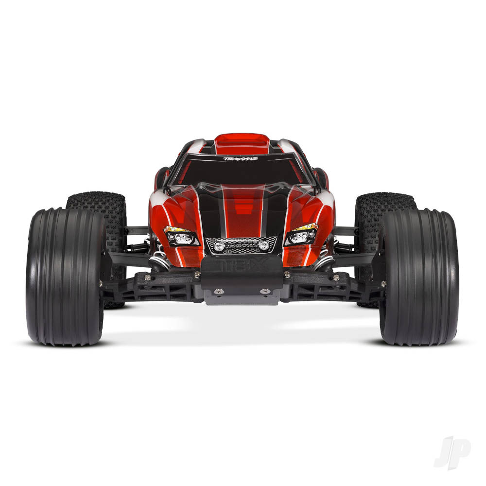 Rustler 1:10 2WD RTR Electric Stadium Truck, Red (+ TQ 2-ch, XL-5, Titan 550, 7-Cell NiMH, USB-C charger)