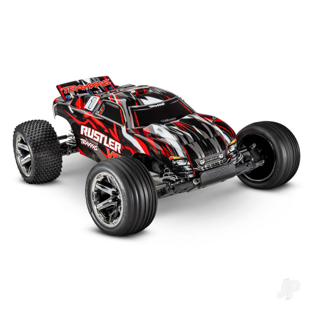 Red Rustler VXL 1:10 2WD RTR Brushless Electric Stadium Truck (+ TQi 2-ch, TSM, VXL-3s, Velineon 3500kV, Magnum 272R)