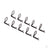 Body clip (mounting clip), angled, 90-degrees (black) (10 pcs)