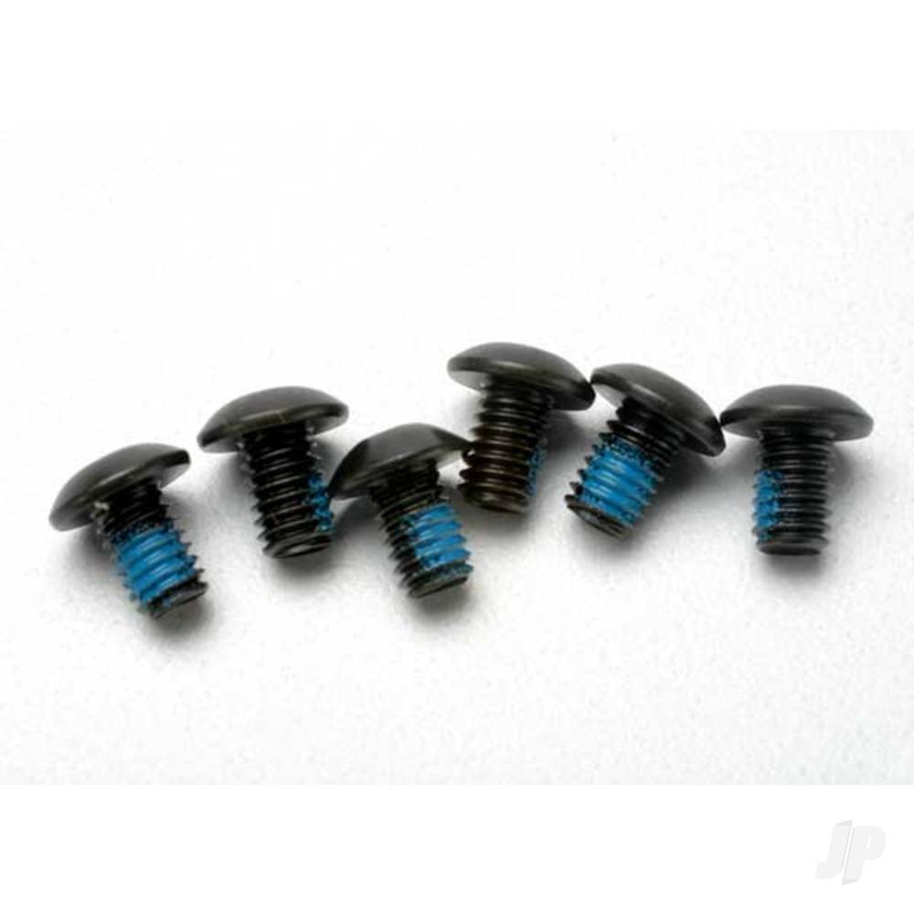 Screws, 4x6mm button-head machine (hex drive) ( with threadlock) (6 pcs)