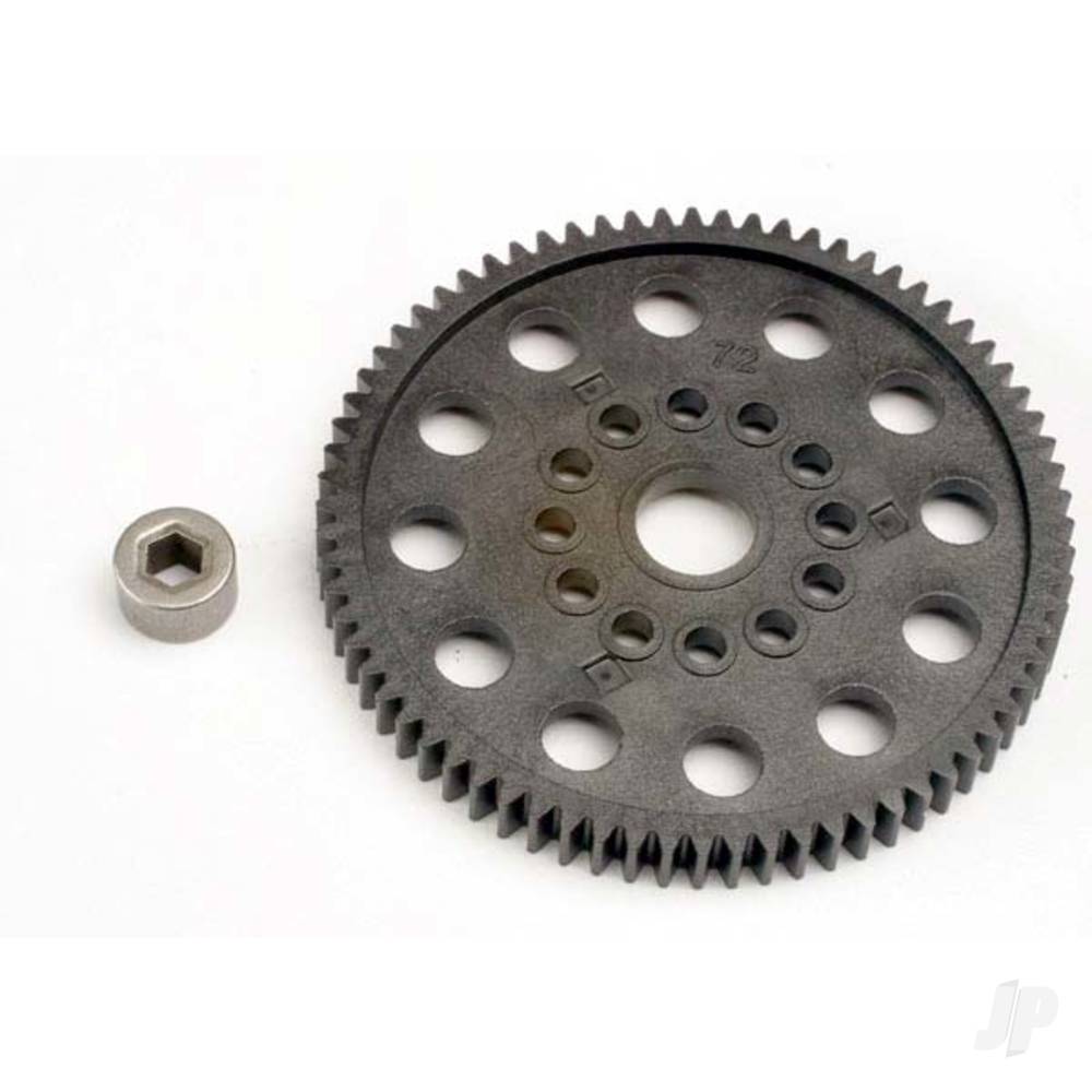 Spur gear (72-Tooth) (32-pitch) with bushing