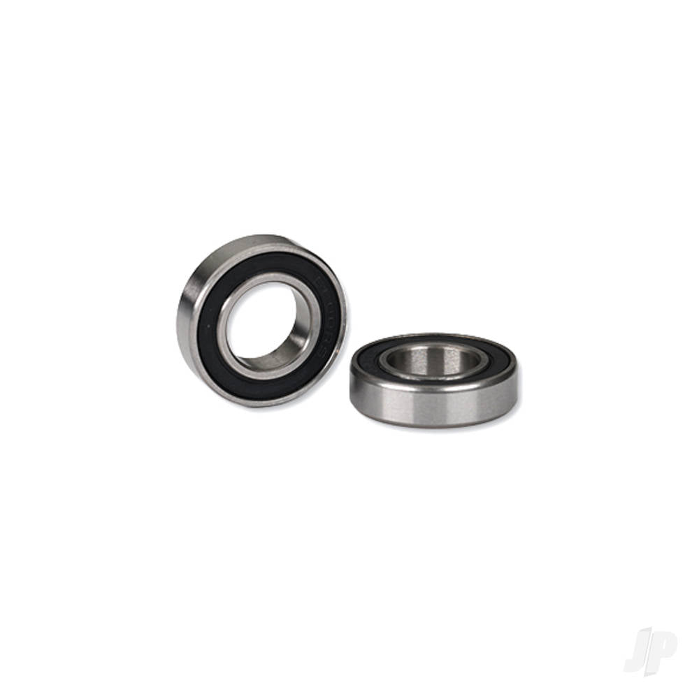 Ball bearings, black rubber sealed (10x19x5mm) (2)