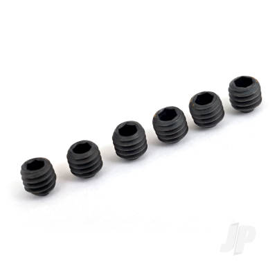 TRAXXAS Screws, set (grub), 4mm (with heavy duty threadlock) (6)