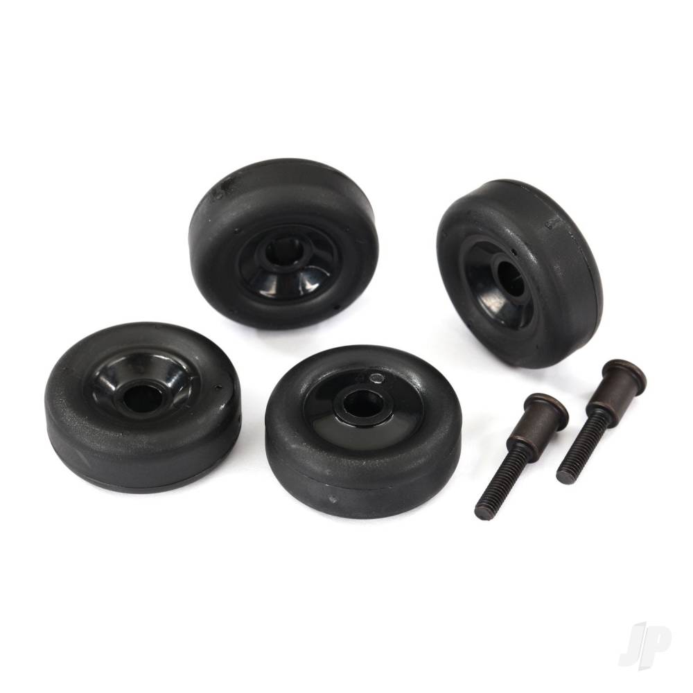 Wheels (4 pcs) / axles (2 pcs), for Maxx wheelie bar