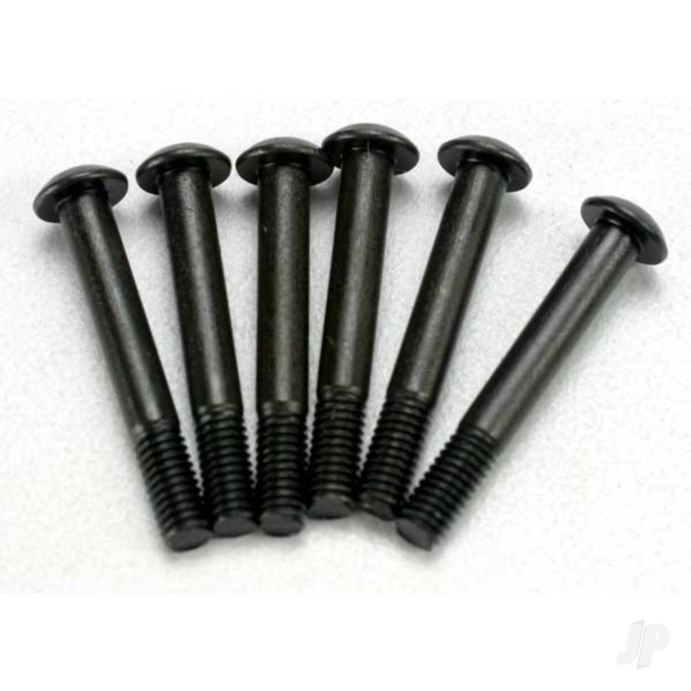 Screws, 3x21mm button-head machine (hex drive) (partially threaded, Revo brake bolts) (6 pcs)