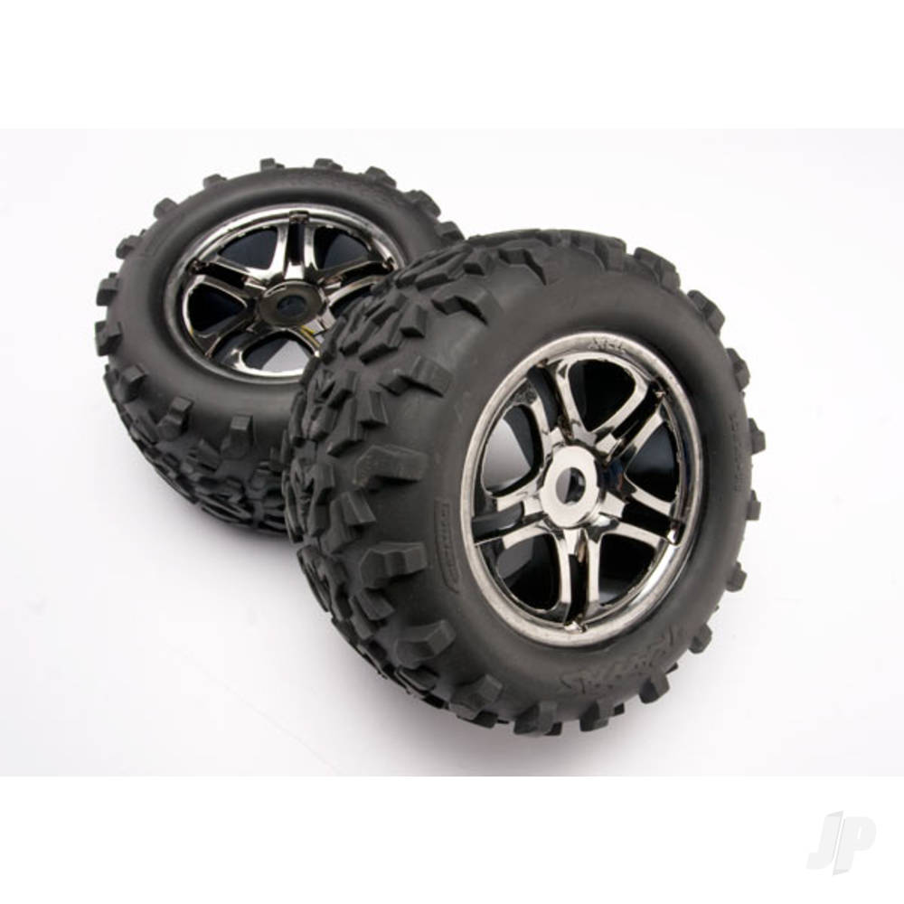 Tyres and Wheels, Assembled Glued Maxx Tyres 6.3in (2 pcs)