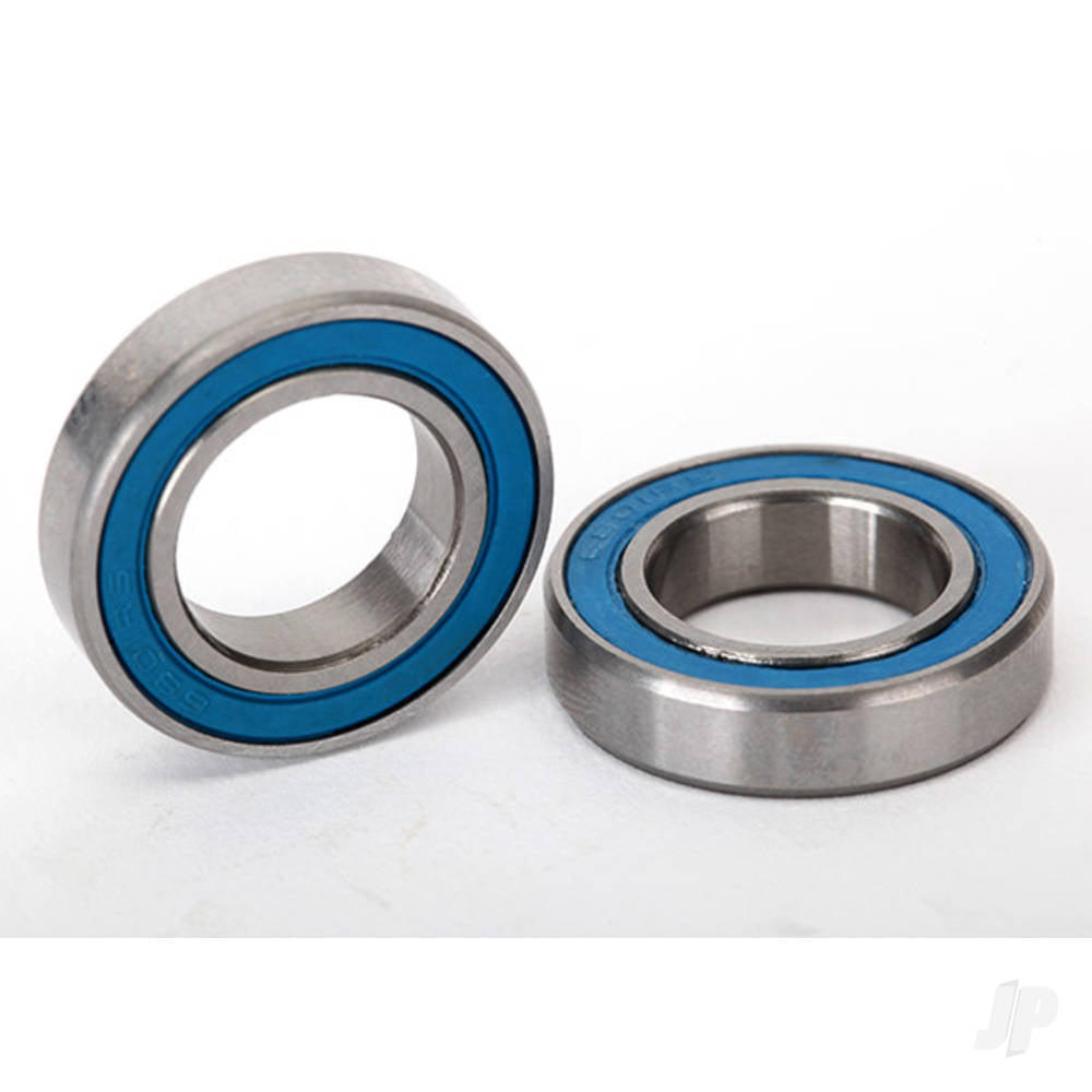 Ball bearings, Blue rubber sealed (12x21x5mm) (2 pcs)