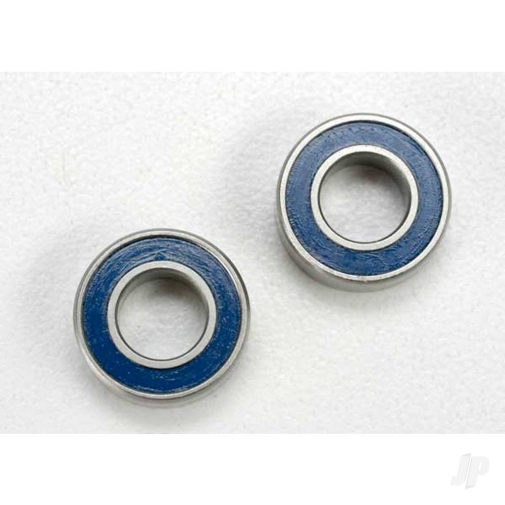 Ball bearings, Blue rubber sealed (6x12x4mm) (2 pcs)