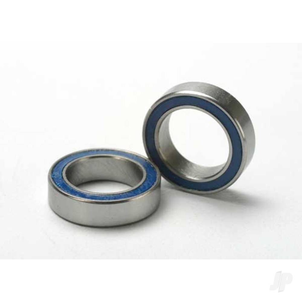 Ball bearings, Blue rubber sealed (10x15x4mm) (2 pcs)