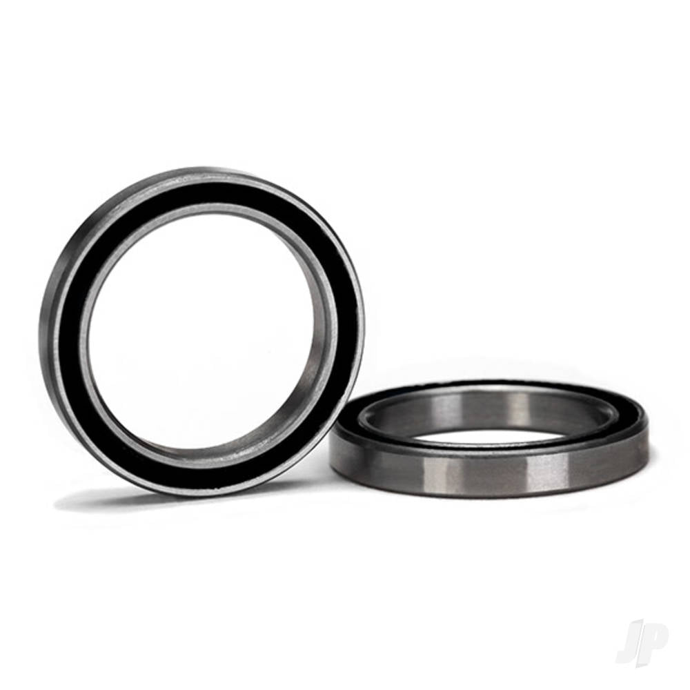 Ball bearing, black rubber sealed (20x27x4mm) (2 pcs)