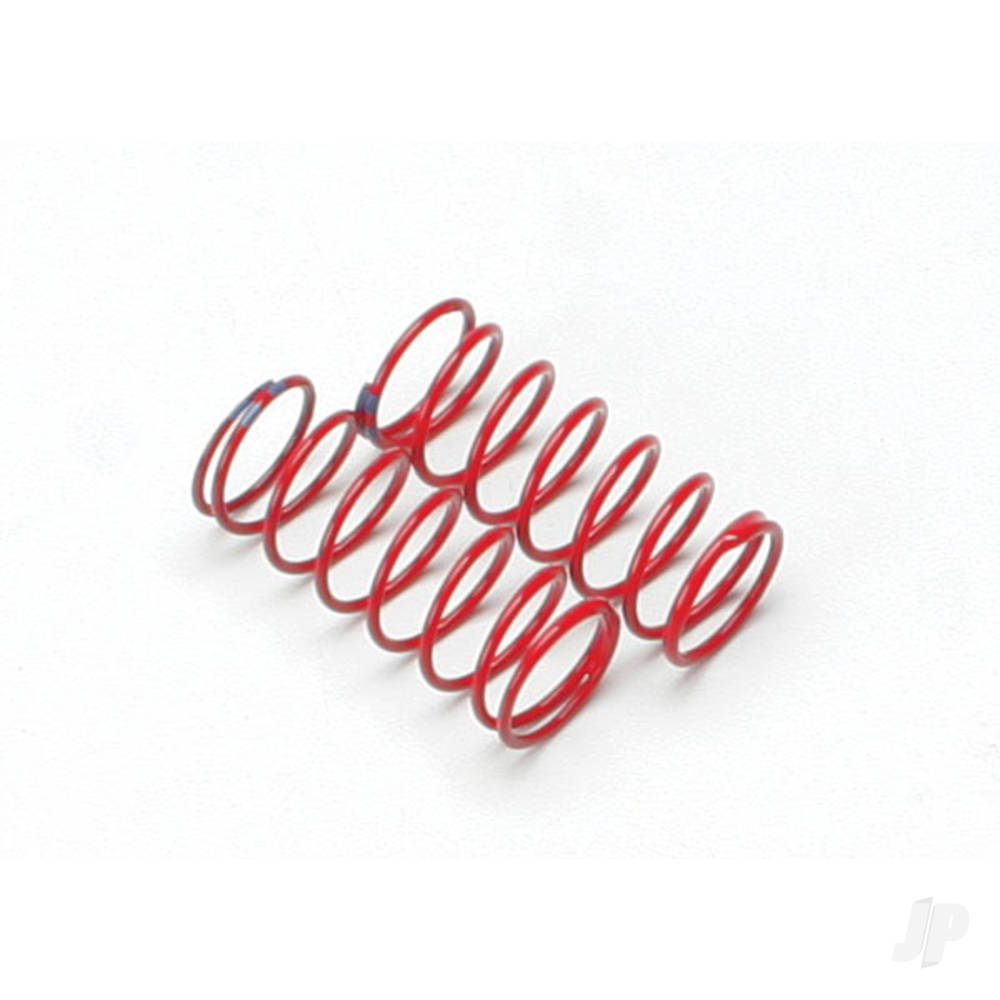 Spring, shock (Red) (GTR) (1.6 rate double Blue stripe) (1 pair)