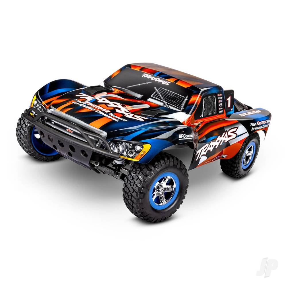 Slash 1:10 2WD RTR Electric Short Course Truck, Orange (+ TQ 2-ch, XL-5, Titan 550, 7-Cell NiMH, USB-C charger)