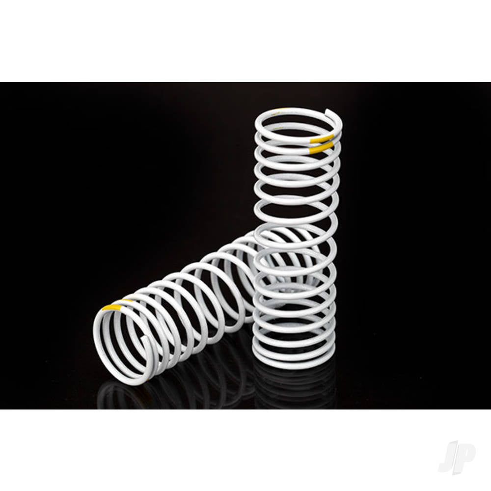 Springs, Front (white) (progressive, +20% rate, yellow stripe) (2 pcs)