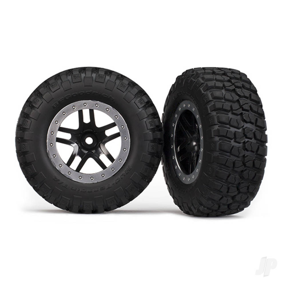 Tyres and Wheels, Assembled Glued BFGoodrich Mud-Terrain T / A KM2 Tyres (2 pcs)