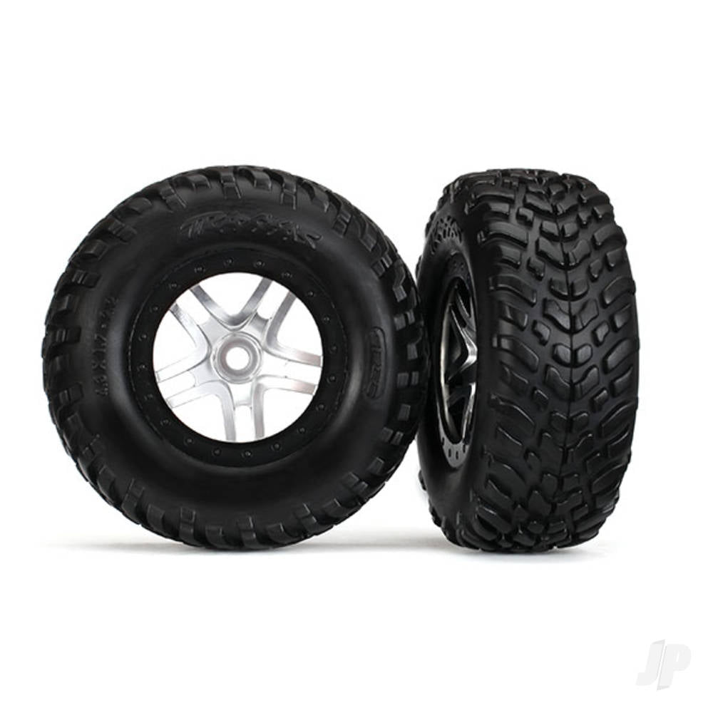 Tyres and Wheels, Assembled Glued SCT Off-Road Racing Tyres, Foam Inserts) (2 pcs) (Front and Rear)