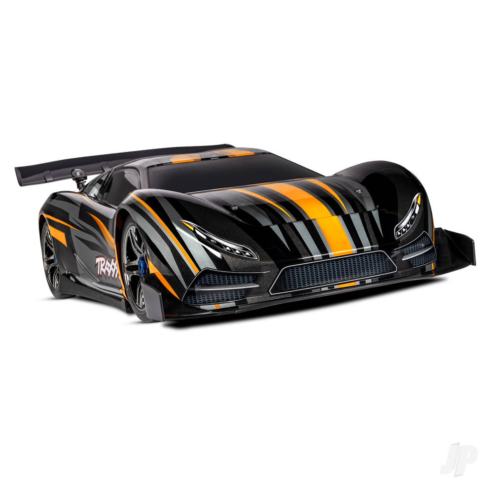 XO-1 1:7 100+ MPH 4WD RTR Brushless Electric Supercar, Orange (+ TQi 2-ch wireless, TSM, Castle Mamba Monster Extreme Power System)