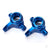 Steering blocks, 6061-T6 aluminium, left & right (Blue-anodised)