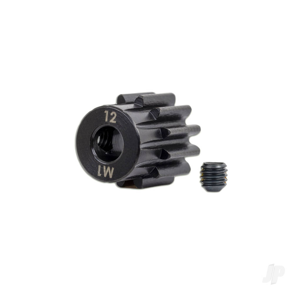 Gear, 12-T pinion (1.0 metric pitch) (fits 5mm shaft) / set screw